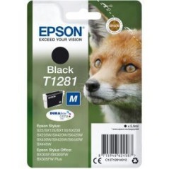 Epson T1281 Black Ink Cartridge - 185 Pages of Crisp Prints | C13T12814012 - High Quality & Reliable Performance